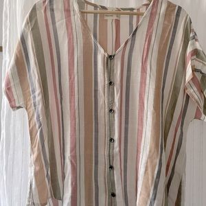 Neutral striped shirt